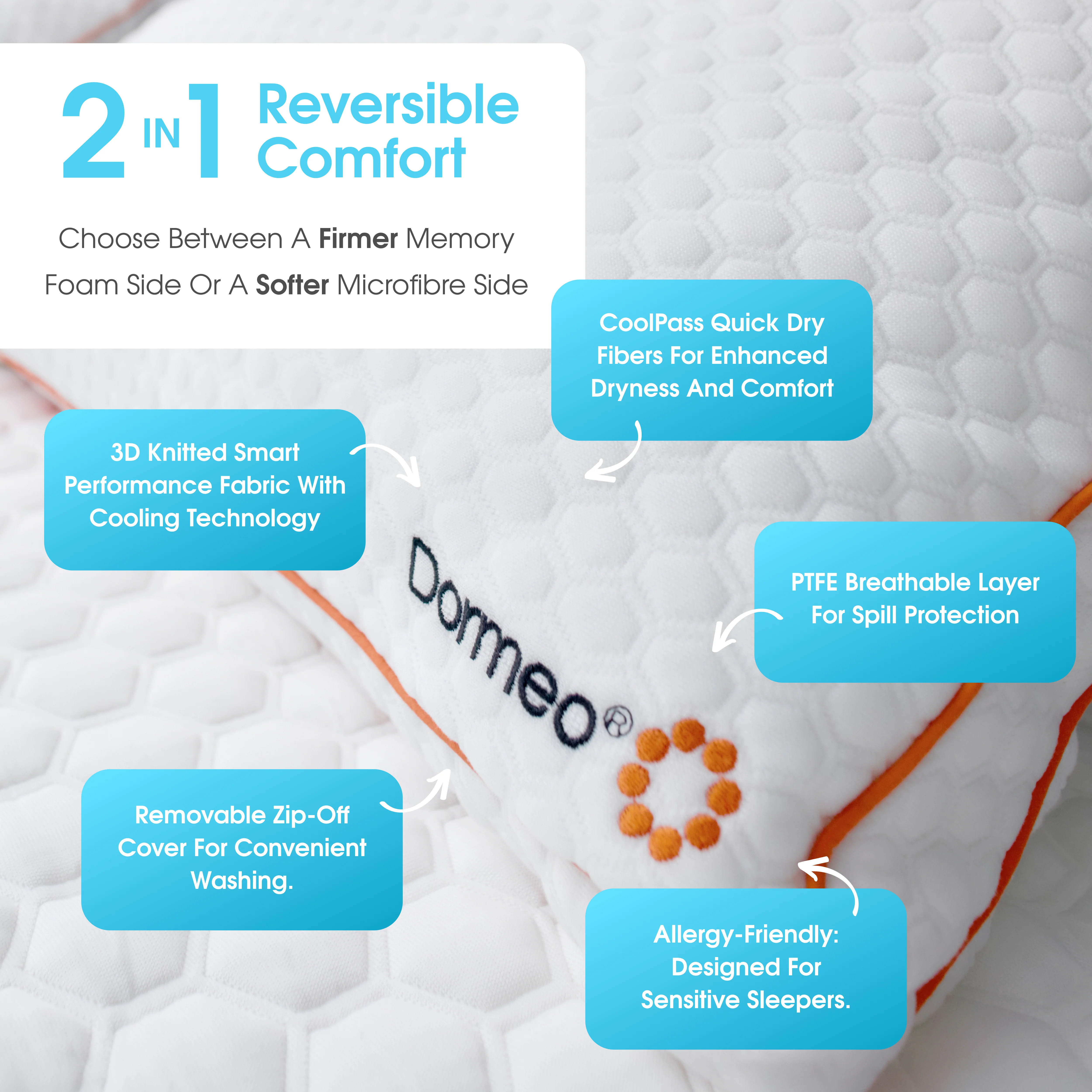 The Premium Duo Pillow by Dormeo® - $30 Off - Image 6